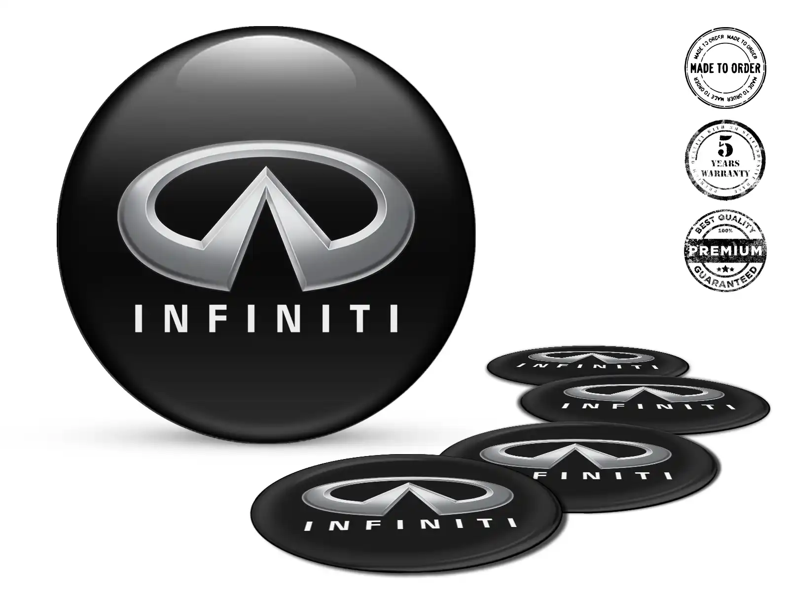 Infiniti Ruota Decalcomanias Stile Badge Silicone Esclusivo